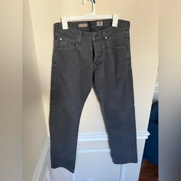 Adriano Goldschmied Charcoal Gray Straight Leg The Matchbox Jeans Size 32 - Picture 2 of 7